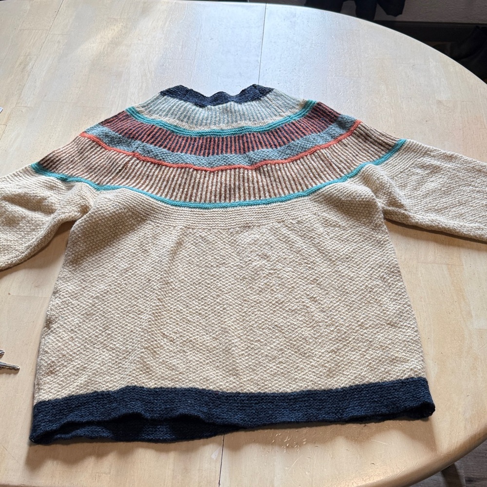 Celtic & Co Fair Isle Statement Denegal Jumper Sweater (M) 100% Wool. - Picture 5 of 8